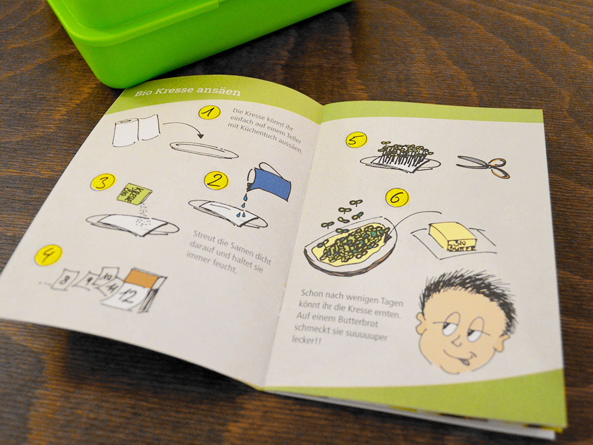 Illustration für Die Bio Brotbox Aktion, Umweltamt Stadt Nürnberg