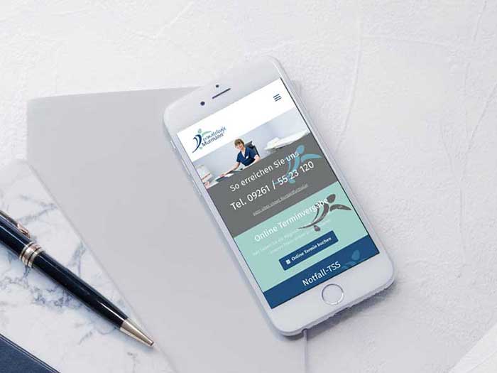 Responsive Website mit WordPress für die Praxis Dermatologie, Maria Murmann, Rodacher Straße 44, 96317 Kronach